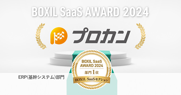 ERP(基幹システム)部門 年間NO.１受賞